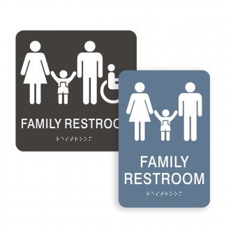 Family Restroom Signs